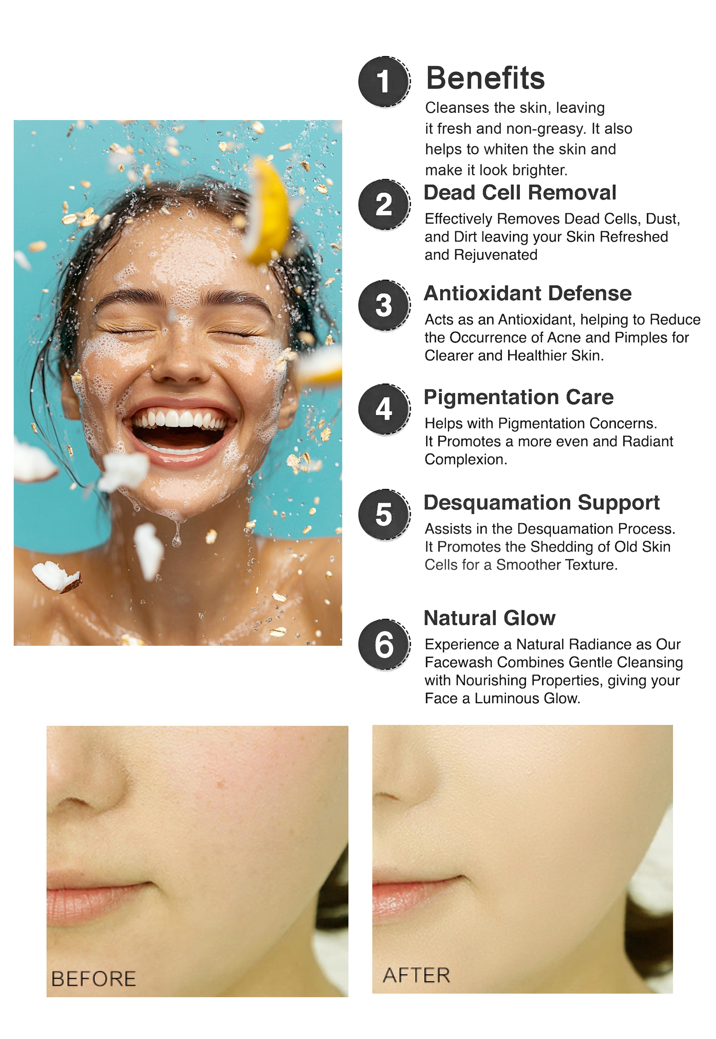 Kashees VC Whitening Face Wash