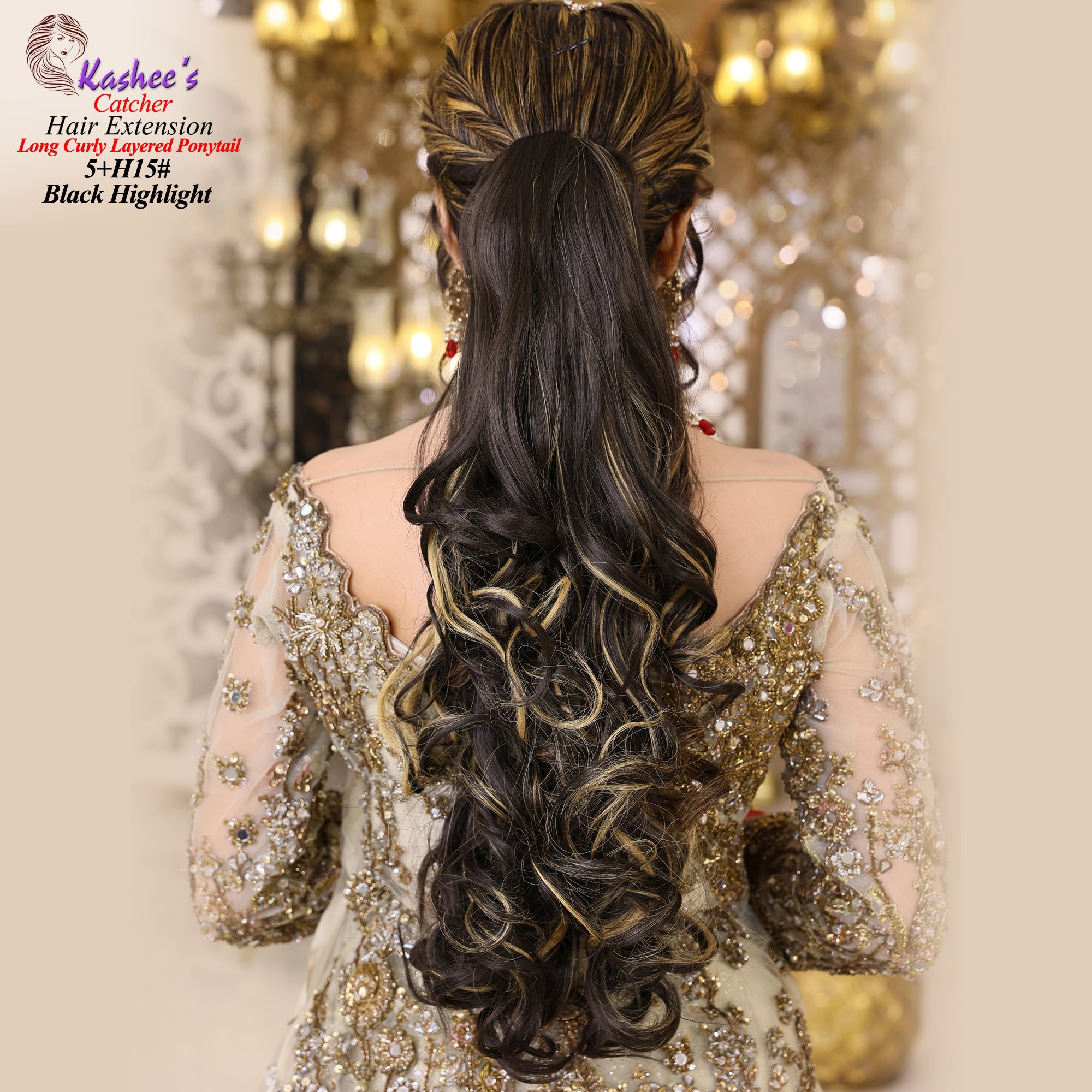 Ponytail Catcher (Black Highlight)