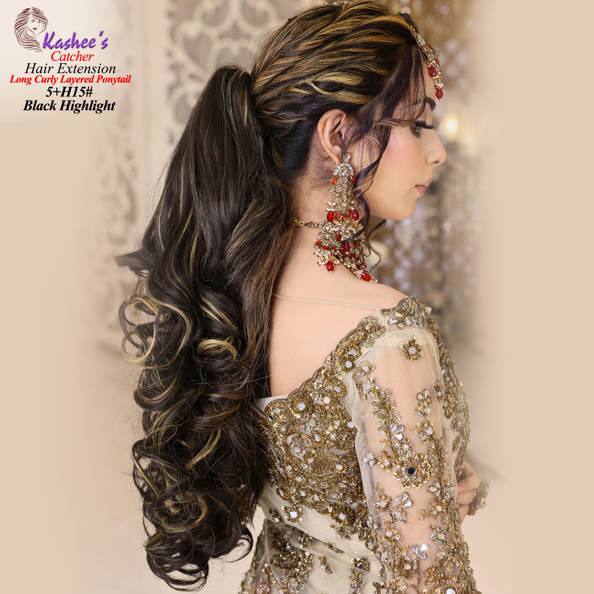 Ponytail Catcher (Black Highlight)