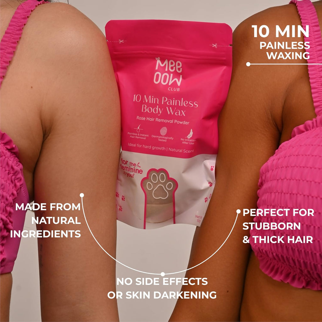 Rose Meow Body Hair Removal Wax Powder,(BUY 1 GET 1 FREE)
