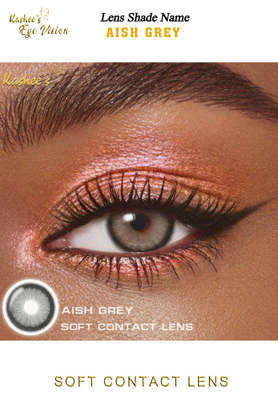 Kashees Lens Aish Grey