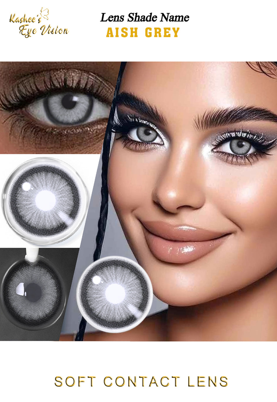 Kashees Lens Aish Grey