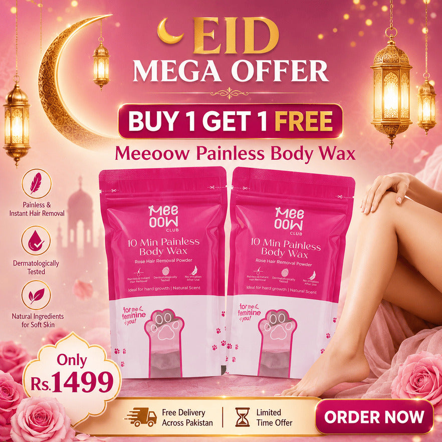 Rose Meow Body Hair Removal Wax Powder,(BUY 1 GET 1 FREE)