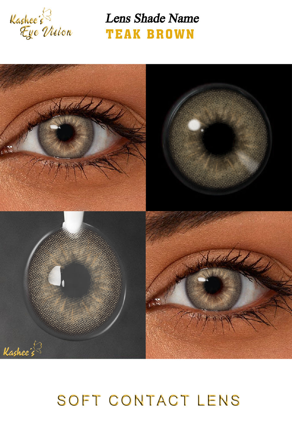 Kashees Lens Teak Brown