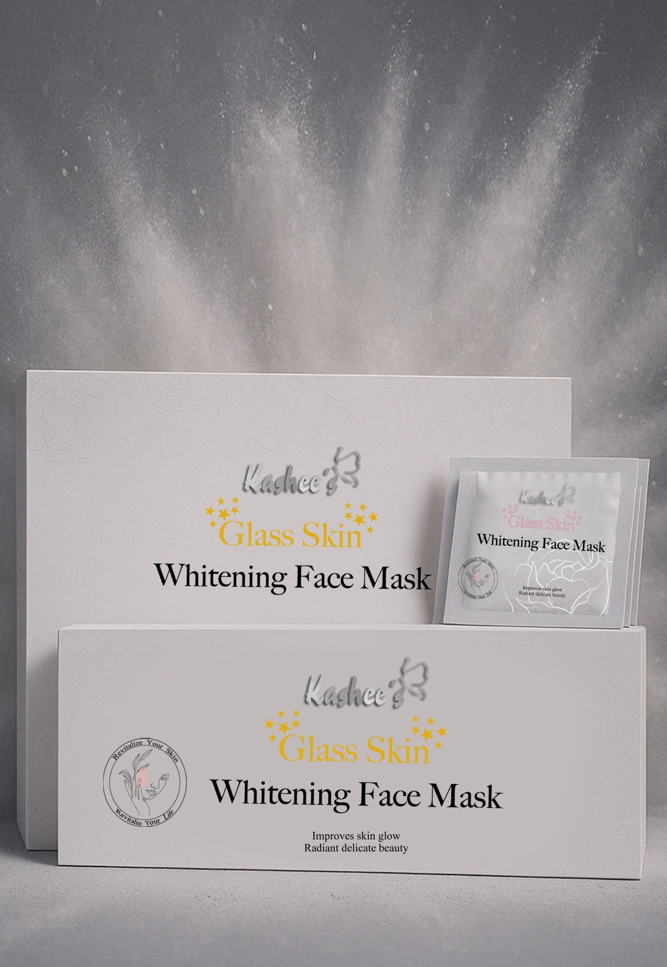Kashees Glass Skin Whitening Face Mask Box