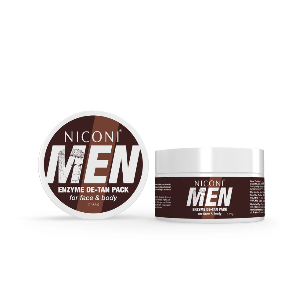 Niconi Men & Women Enzyme De-Tan Pack For Face & Body (BUY 1 GET 1 FREE )