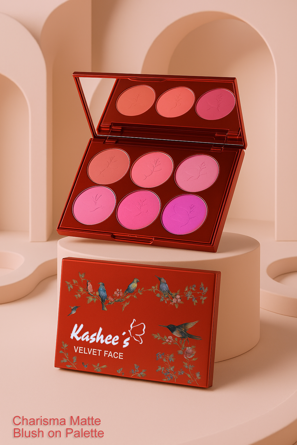 Velvet Face Charisma Matte Blush on Palette